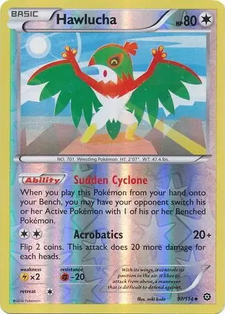 Steam Siege Hawlucha #97/114 reverse holo